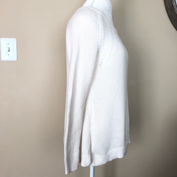 ๐2X HP๐ Ann Taylor LOFT Cream Knit Sweater - Picture 4 of 7